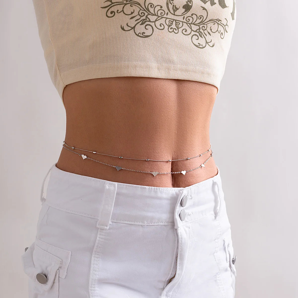 Minimalist Double Layer Metal Belly Chain for Summer - Smarsty