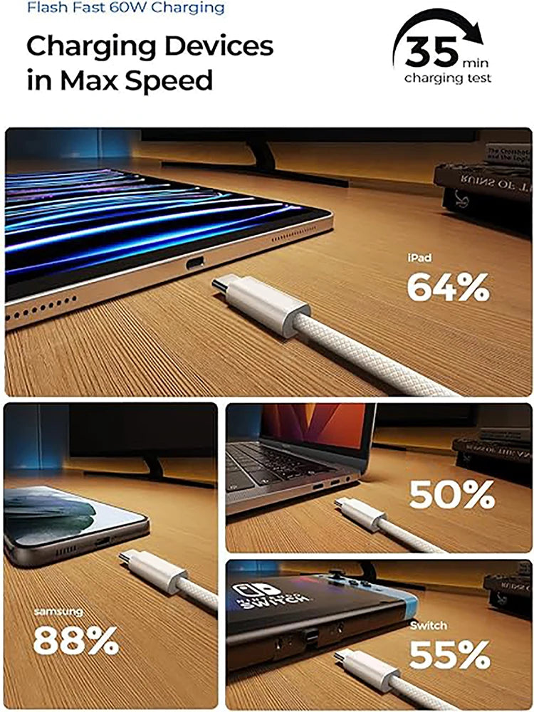 USB-C to Type C Fast Charging Cable for iPhone 15 - Smarsty