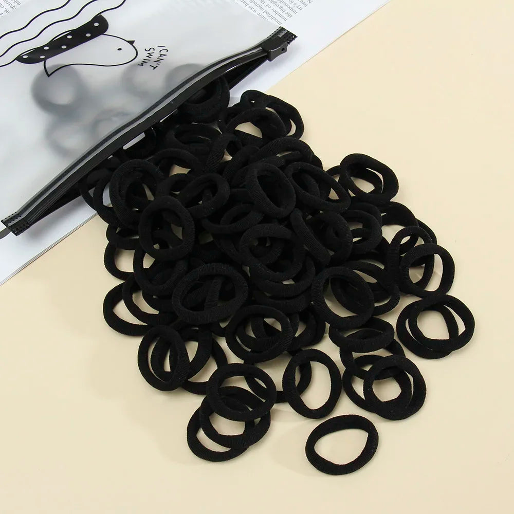 50 Pack Seamless Hair Ties Gentle No Damage Elastic - Smarsty