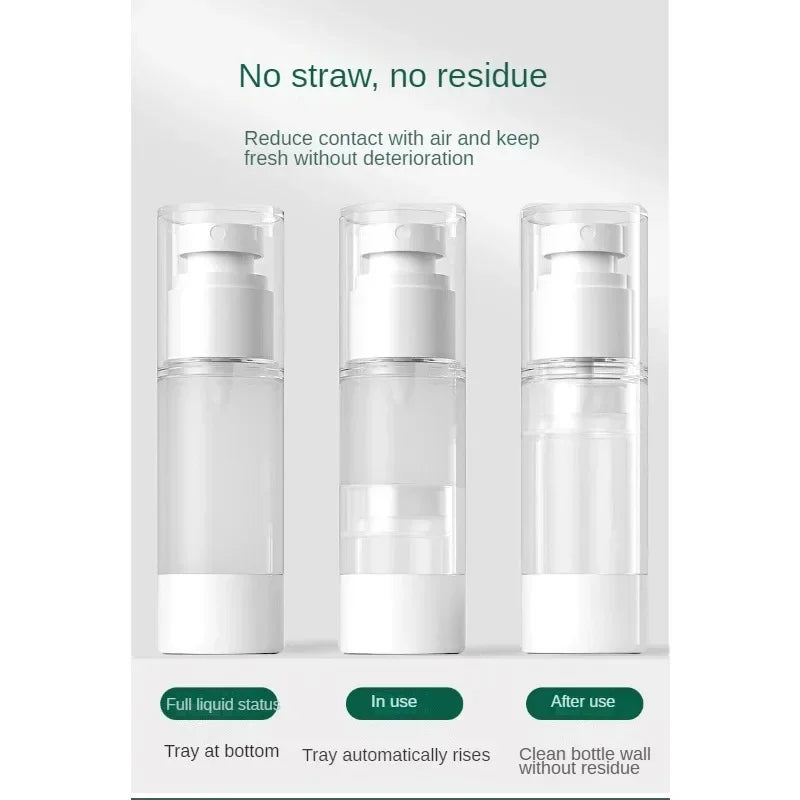 Clear Airless Pump Bottle for Travel Size Creams - Smarsty