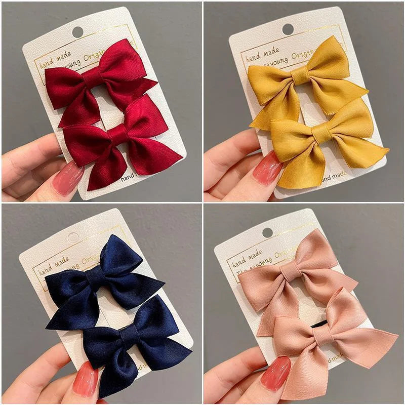 Elegant Flower Bow Hair Clips for Kids and Ladies - Smarsty
