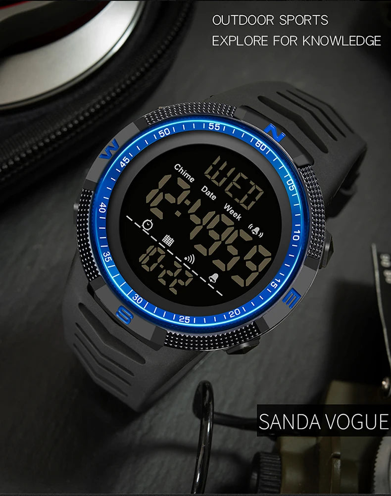 SANDA Military Sport Digital Watch Waterproof and Shockproof - Smarsty
