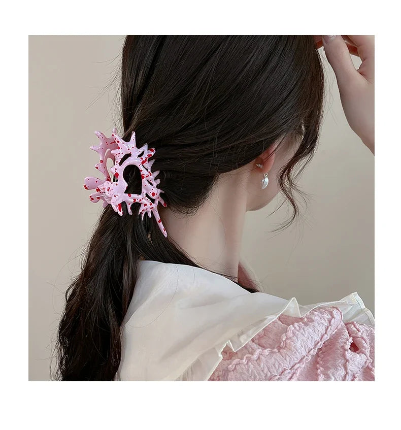 Colorful Conch Shell Hair Claw Clip For Summer Beach - Smarsty