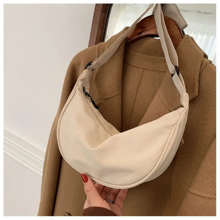 Soft Nylon Crossbody Bag For Women With Laptop Compartment - Smarsty