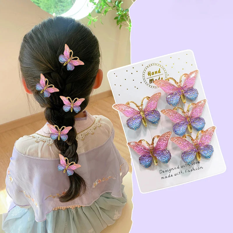 Cute Color Gradient Baby Hairpins Set for Girls - Smarsty