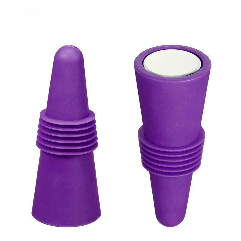 Silicone Wine Bottle Stopper Set for Leak Proof Sealing - Smarsty