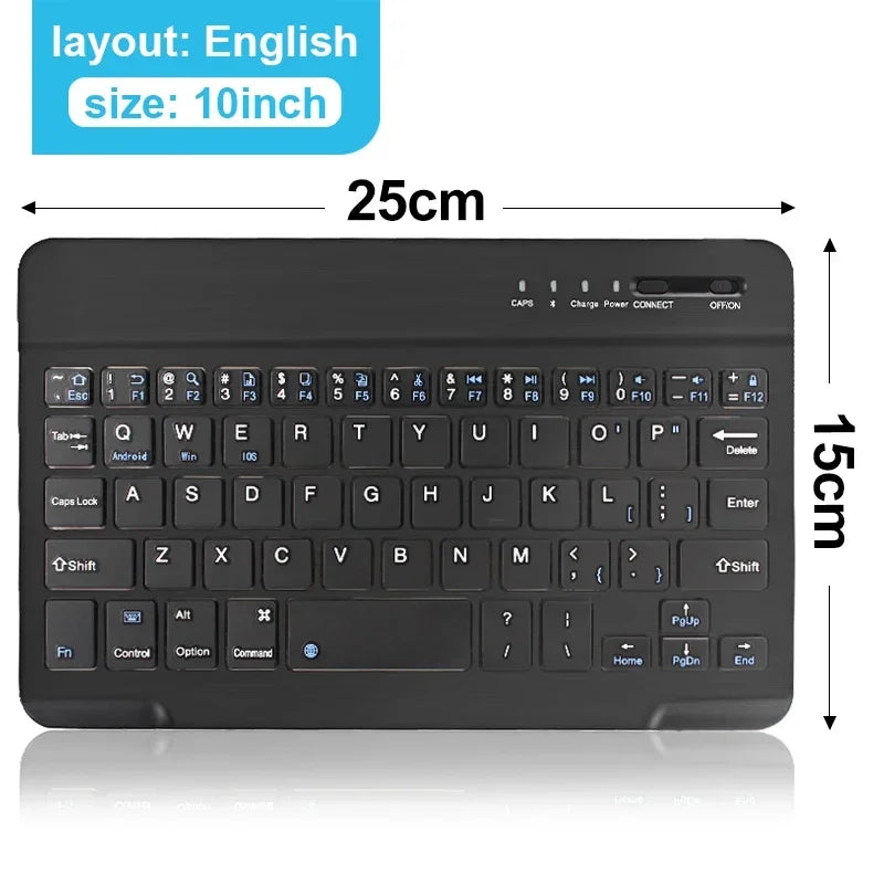 Bluetooth Keyboard for iPad 10th Generation iPad Pro 13 12 11 10 9 8 7 Inch iPad Air 13 11th iPad Mini Samsung Xiaomi Tablets - Smarsty