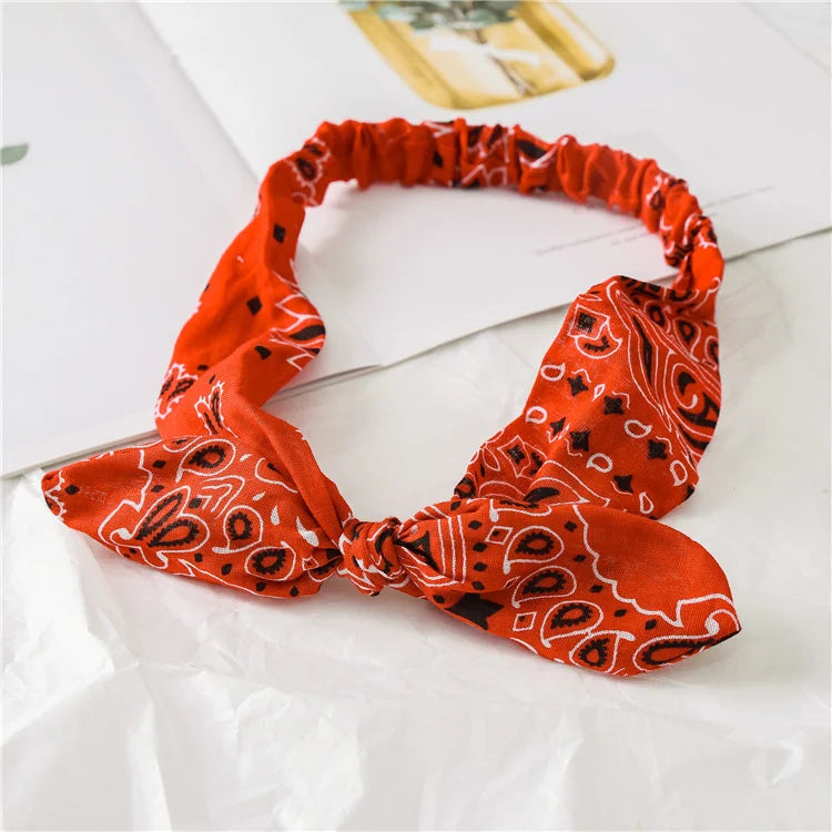 Boho Soft Elastic Headband For Women Vintage Cross Knot - Smarsty