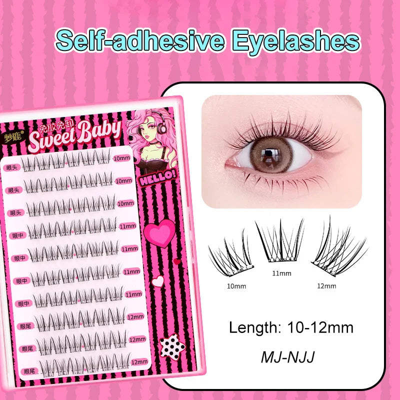 Self Adhesive Cluster Lashes for Effortless Application - Smarsty