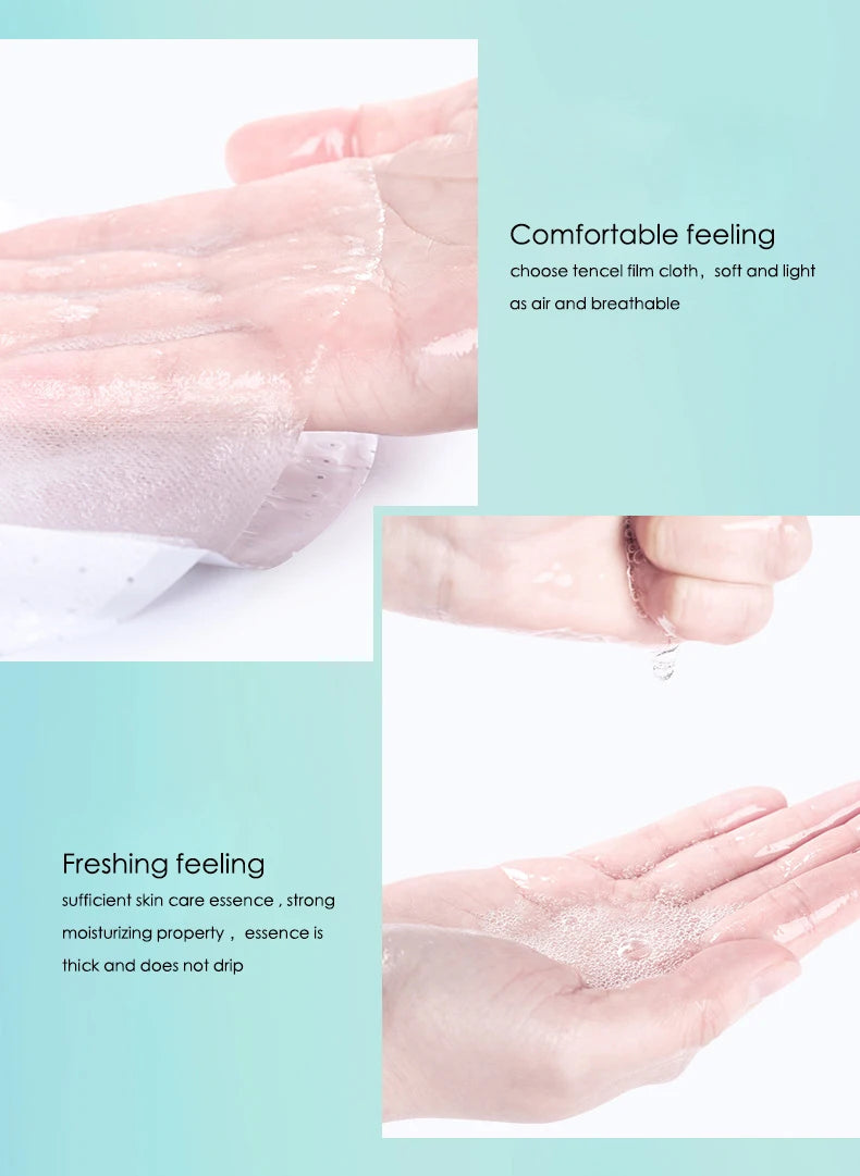 Hyaluronic Acid Hydrating Facial Mask 10 Pack - Smarsty