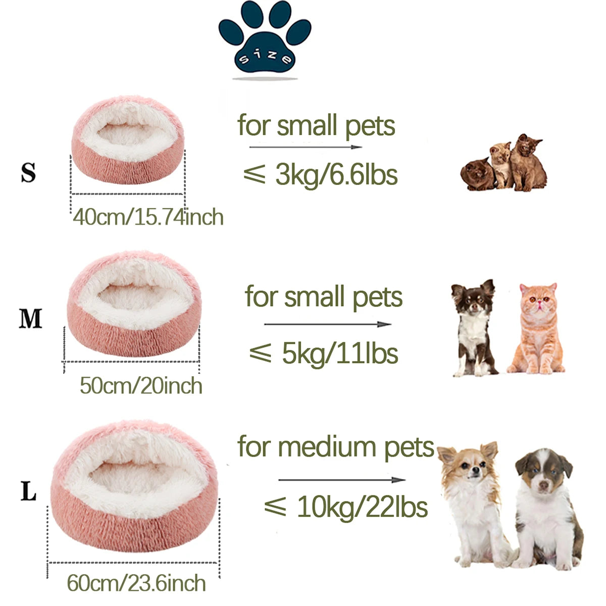 Fluffy Hooded Cat Bed for Cozy Comfort - Smarsty