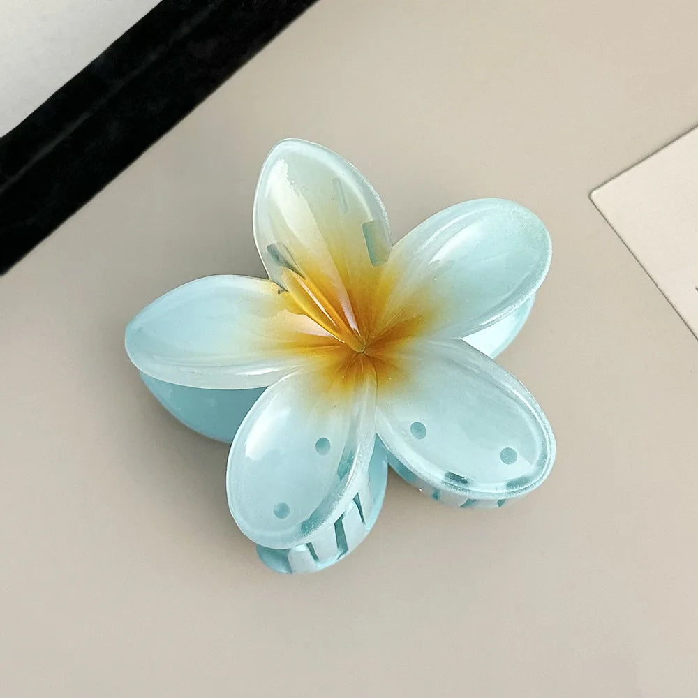 Bohemian Floral Hair Clips Beach Claw For Vacation Style - Smarsty
