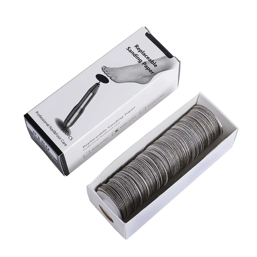 Replaceable Sandpaper Pedicure Discs for Smooth Feet - Smarsty