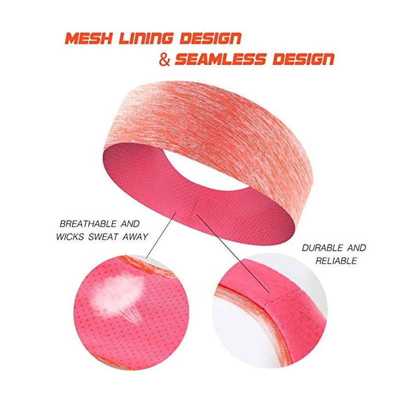 Breathable Elastic Sweatband Headbands For Sports Yoga - Smarsty