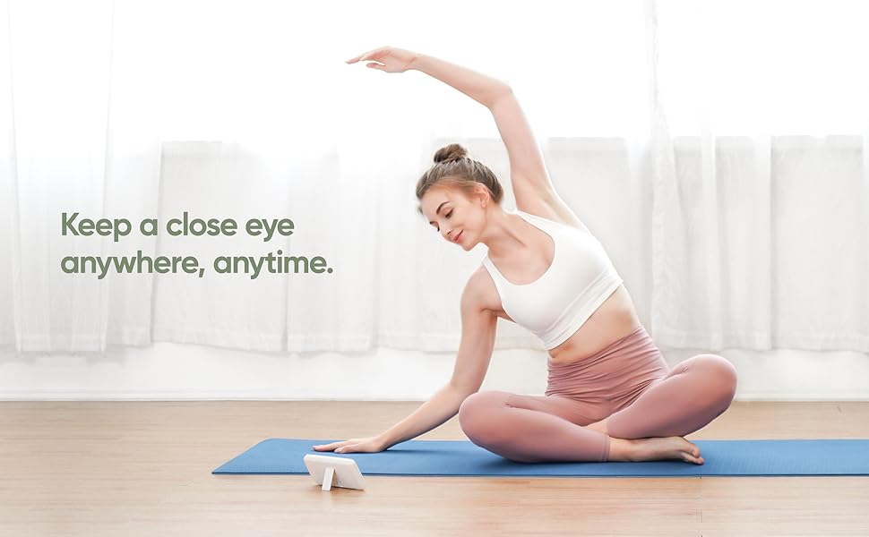 New 5 inch Video Baby Monitor with Camera and Audio, 4X Zoom, 22Hrs Battery, 1000ft Range 2-Way Audio Temperature Sensor Lullaby by Smarsty