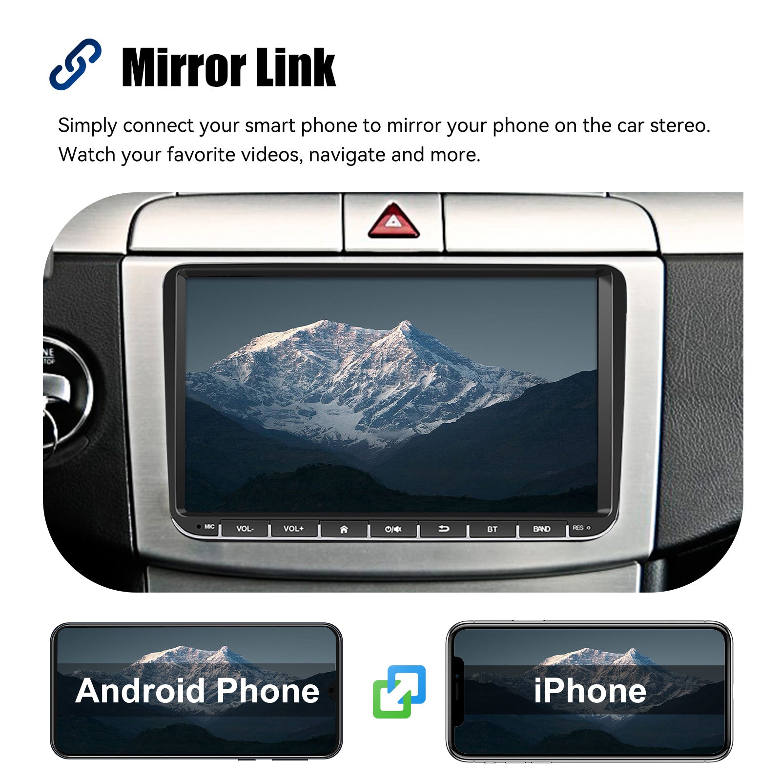 Android Car Stereo With Wireless Carplay GPS Navigation - Smarsty