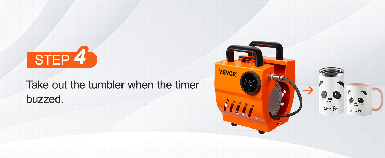 SucceBuy 11oz-15oz Mug Heat Press Mini Gift Ceramic Cup Presser Tumbler DIY Handheld Sublimation Blanks Auto Printing Machine