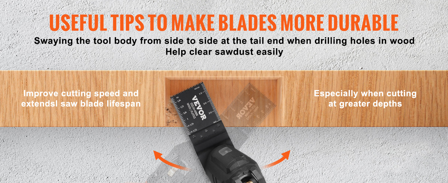 SucceBuy 30PCS Multi Tool Blades Kits Universal Release Oscillating Multi-Function Renovator Saw Blades for Dewalt Craftsman