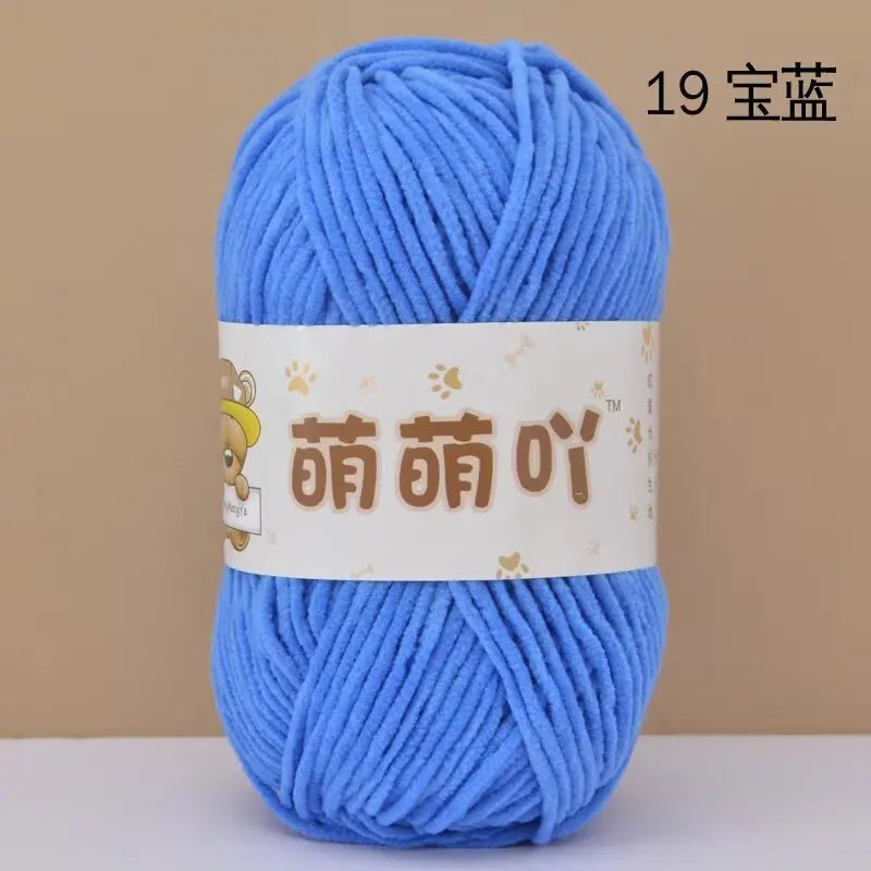 Matte Chenille Yarn for Handmade Crochet Projects - Smarsty