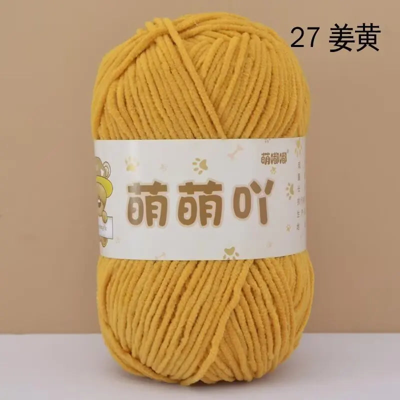 Matte Chenille Yarn for Handmade Crochet Projects - Smarsty