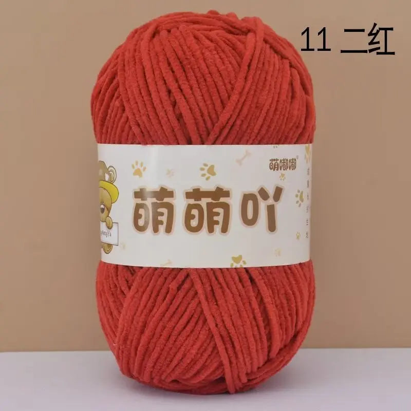 Matte Chenille Yarn for Handmade Crochet Projects - Smarsty
