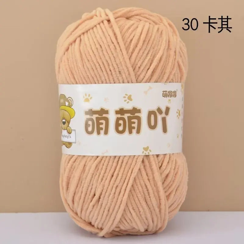 Matte Chenille Yarn for Handmade Crochet Projects - Smarsty