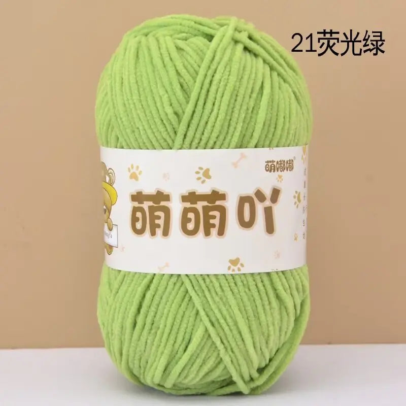 Matte Chenille Yarn for Handmade Crochet Projects - Smarsty