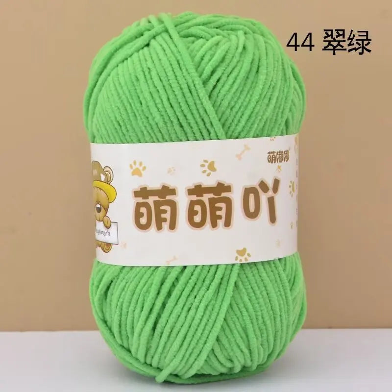 Matte Chenille Yarn for Handmade Crochet Projects - Smarsty