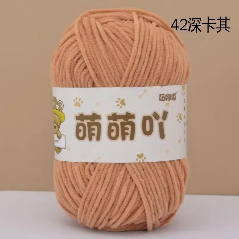 Matte Chenille Yarn for Handmade Crochet Projects - Smarsty