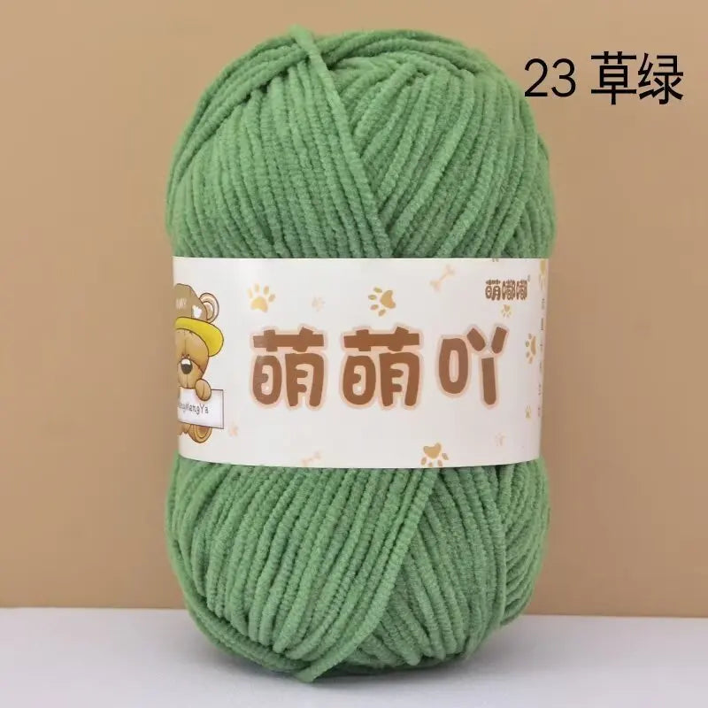 Matte Chenille Yarn for Handmade Crochet Projects - Smarsty