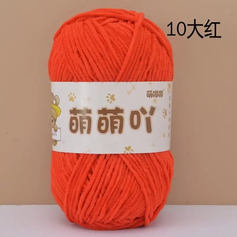 Matte Chenille Yarn for Handmade Crochet Projects - Smarsty