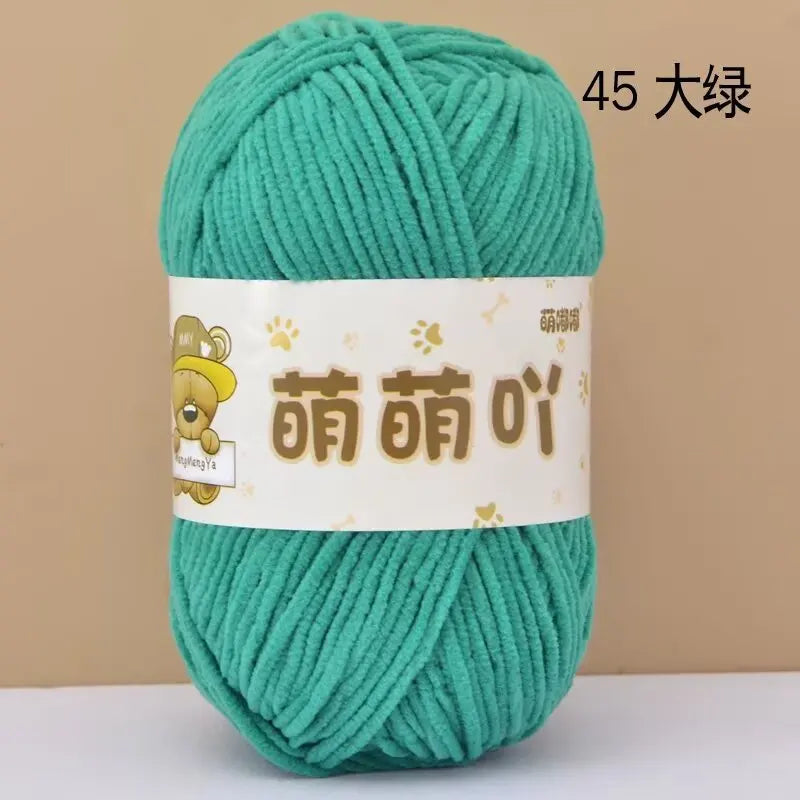 Matte Chenille Yarn for Handmade Crochet Projects - Smarsty