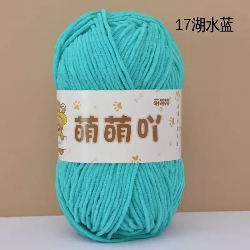 Matte Chenille Yarn for Handmade Crochet Projects - Smarsty