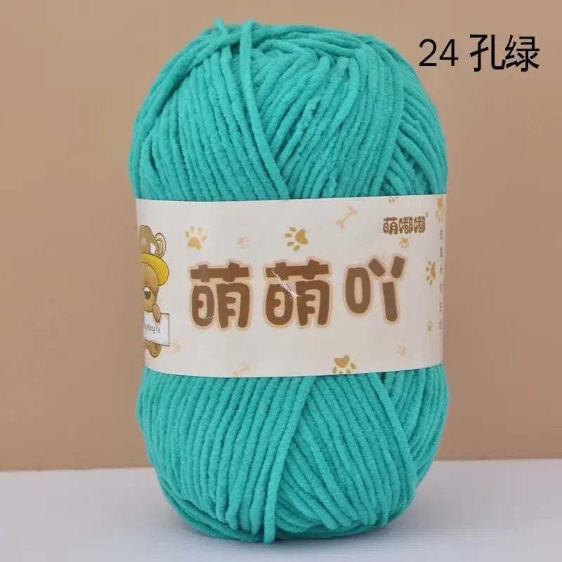 Matte Chenille Yarn for Handmade Crochet Projects - Smarsty