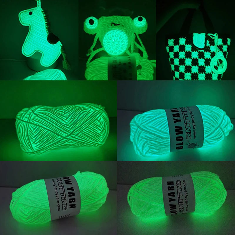 Glow In The Dark Luminous Yarn For Hand Knitting - Smarsty