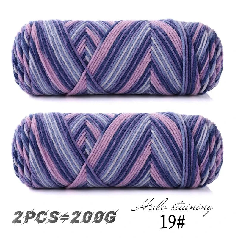 Colorful Dyed Milk Cotton Yarn for Handmade Projects - Smarsty