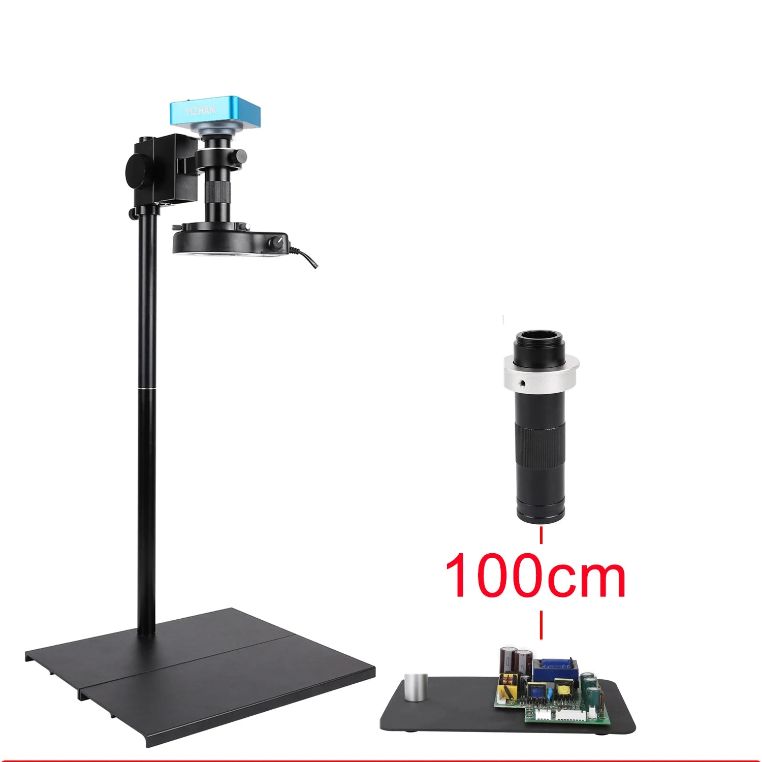 Adjustable 130X 150X 180X Microscope Zoom Lens - Smarsty