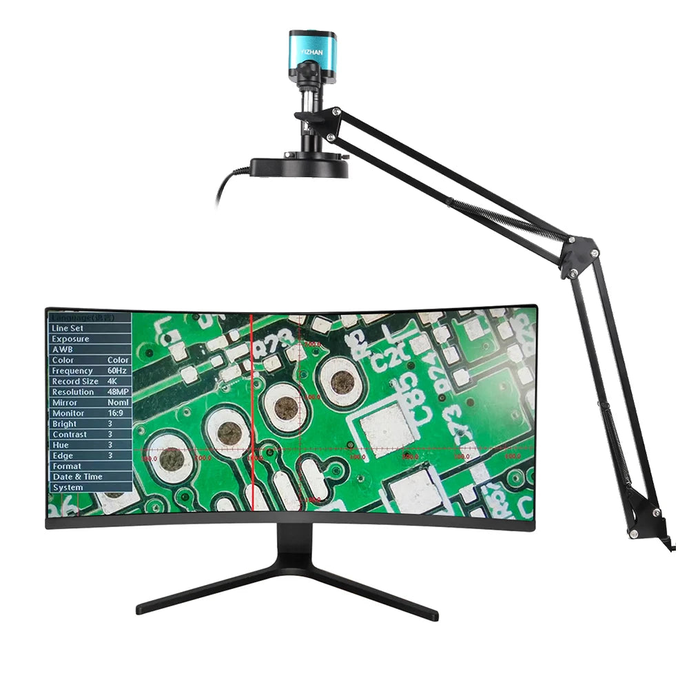 Adjustable 130X 150X 180X Microscope Zoom Lens - Smarsty