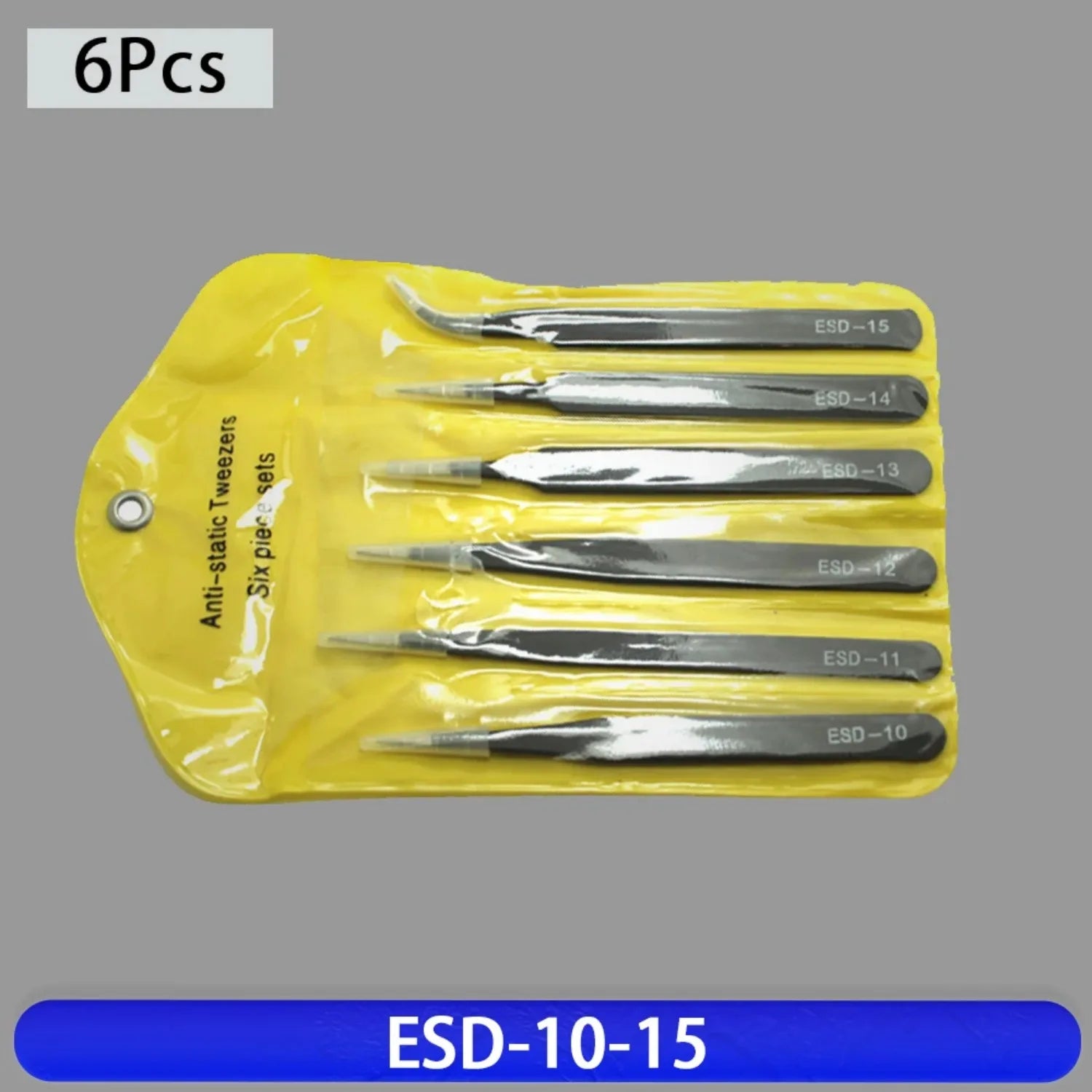 Precision Stainless Steel Tweezers Set for Industrial Repair - Smarsty