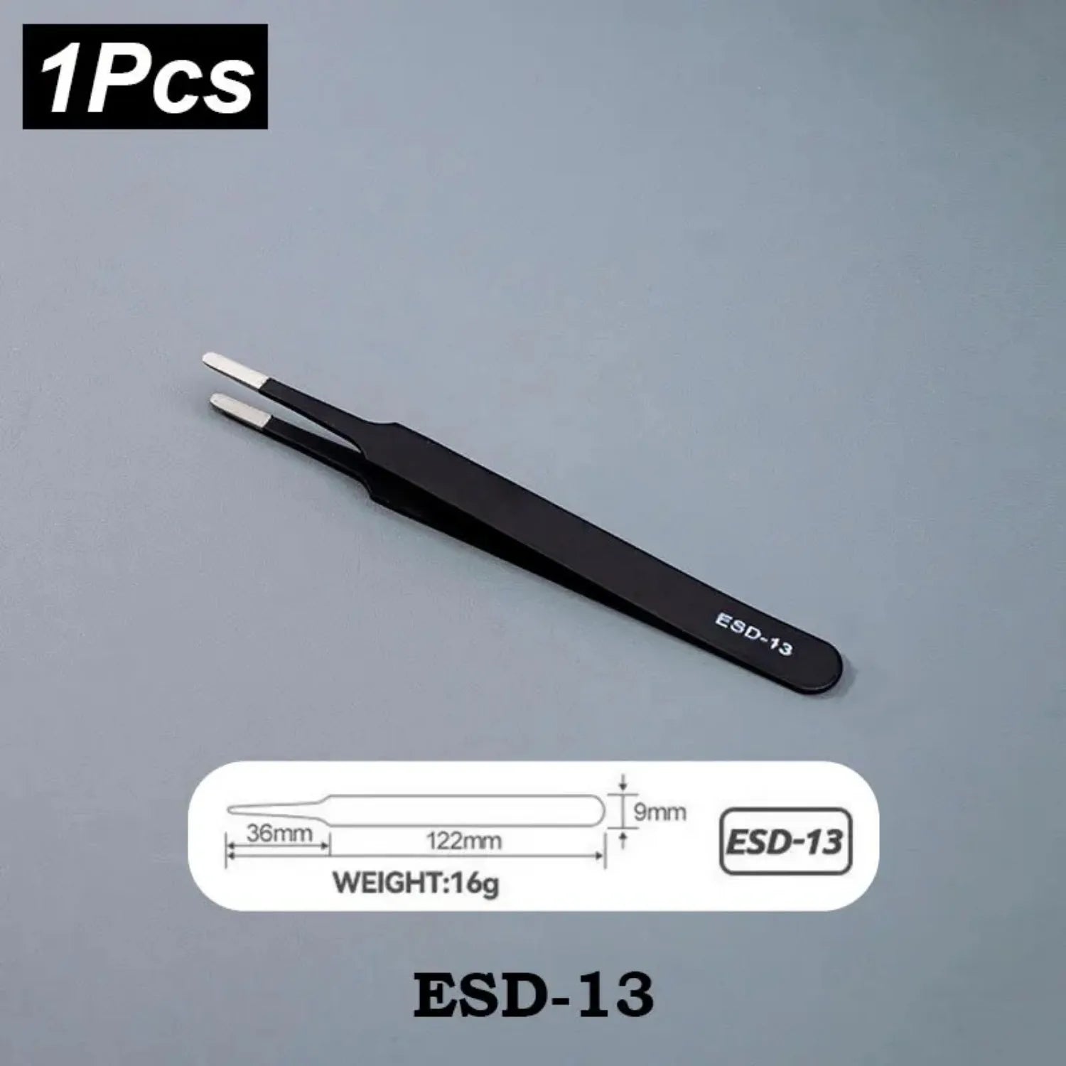 Precision Stainless Steel Tweezers Set for Industrial Repair - Smarsty