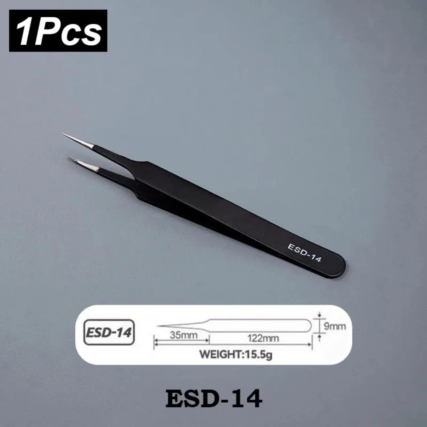 Precision Stainless Steel Tweezers Set for Industrial Repair - Smarsty