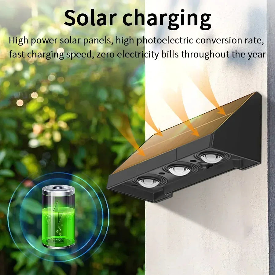 Solar Wall Light Outdoor Waterproof LED for Garden - Smarsty