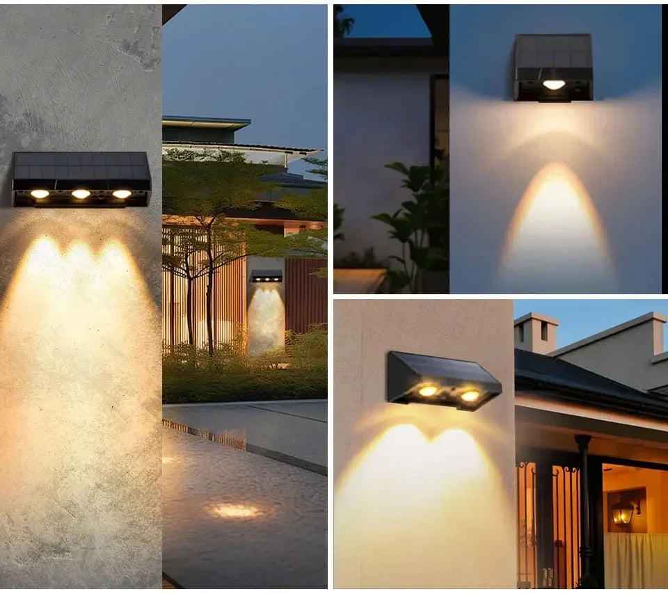 Solar Wall Light Outdoor Waterproof LED for Garden - Smarsty