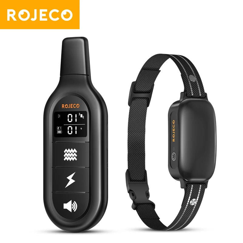 ROJECO Rechargeable Waterproof Dog Training Collar - Smarsty