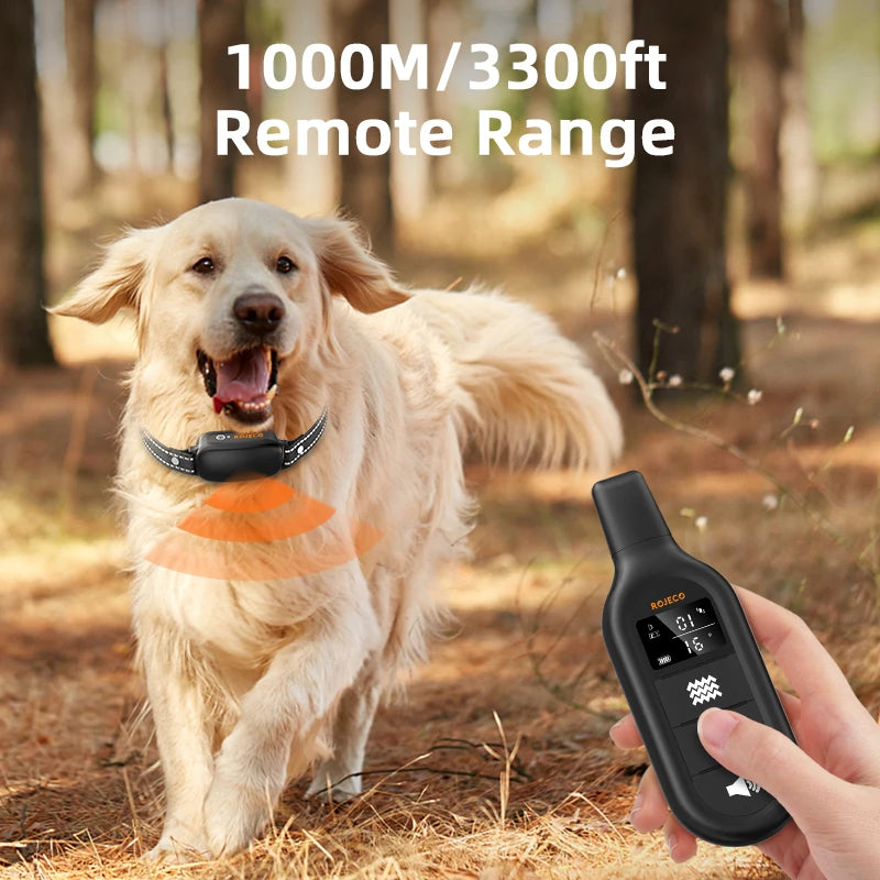 ROJECO Rechargeable Waterproof Dog Training Collar - Smarsty