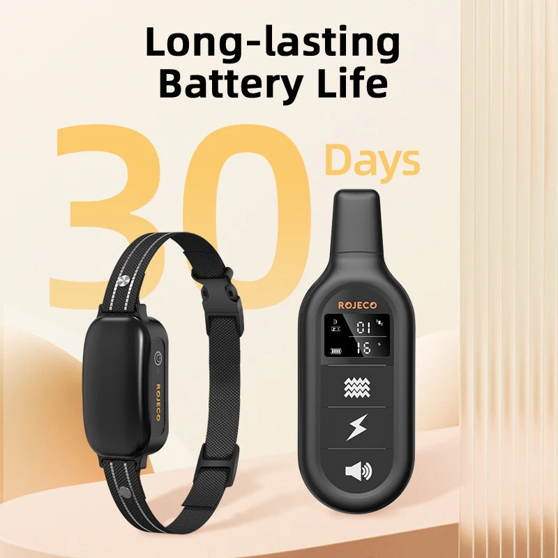 ROJECO Rechargeable Waterproof Dog Training Collar - Smarsty