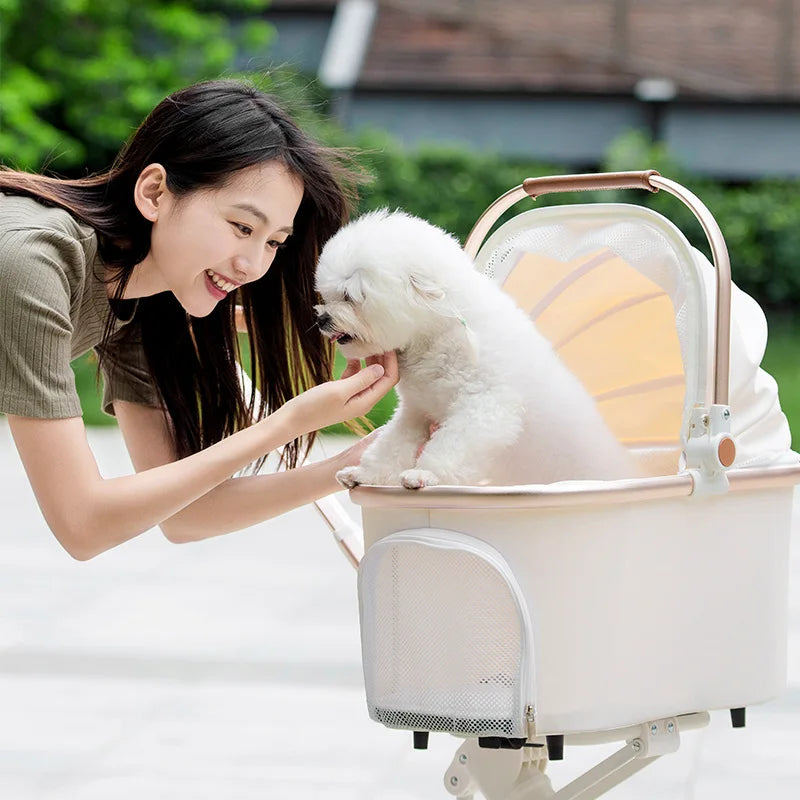 Foldable Dog and Cat Stroller for Easy Travel - Smarsty