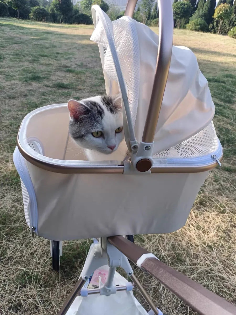 Foldable Dog and Cat Stroller for Easy Travel - Smarsty