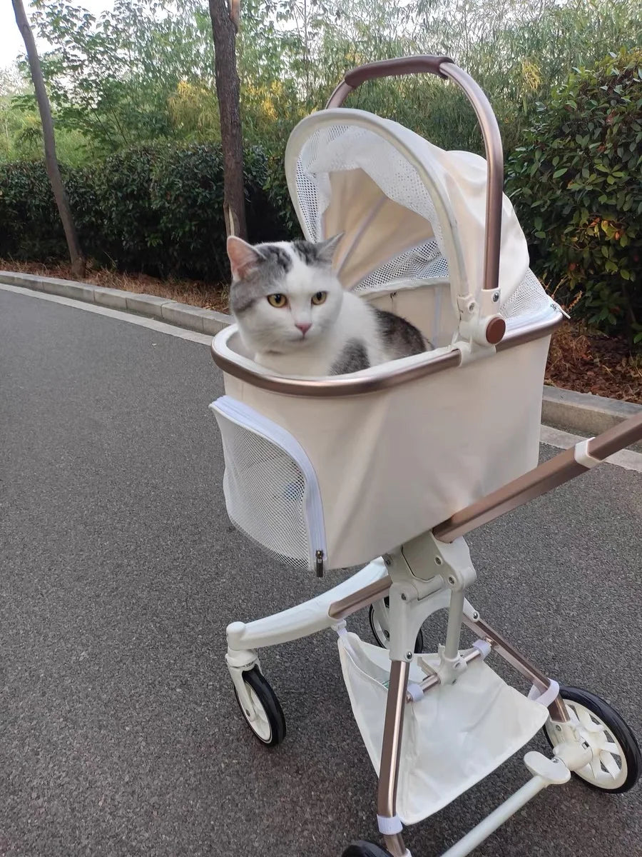Foldable Dog and Cat Stroller for Easy Travel - Smarsty