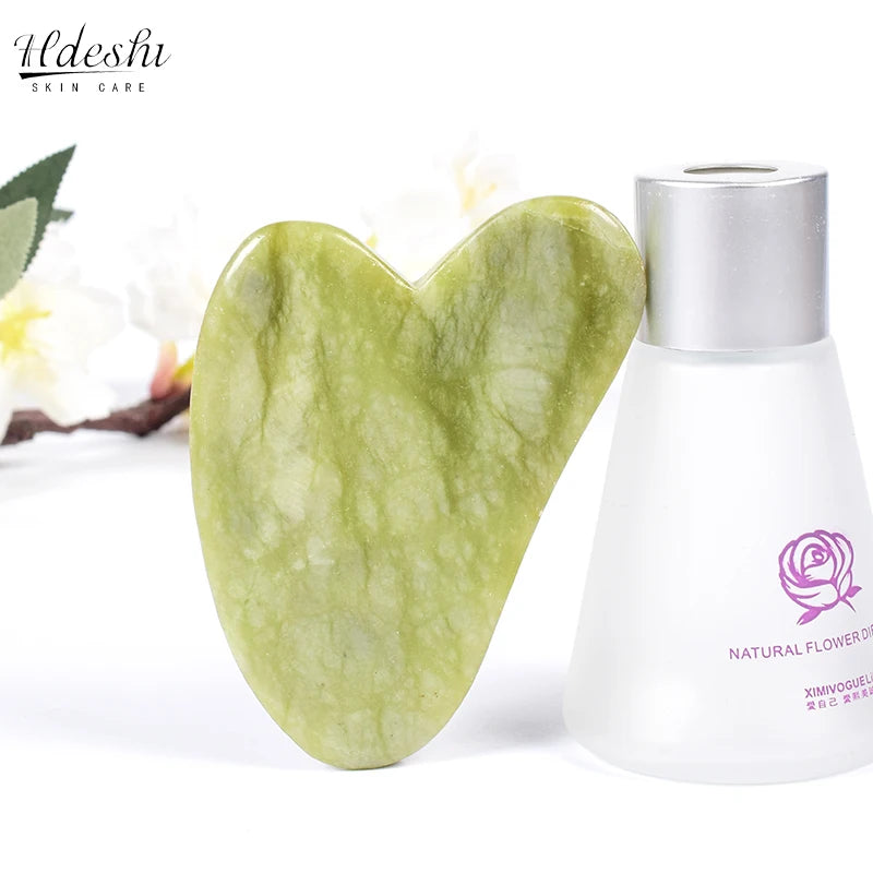 Natural Jade Gua Sha Scraper for Glowing Skin - Smarsty